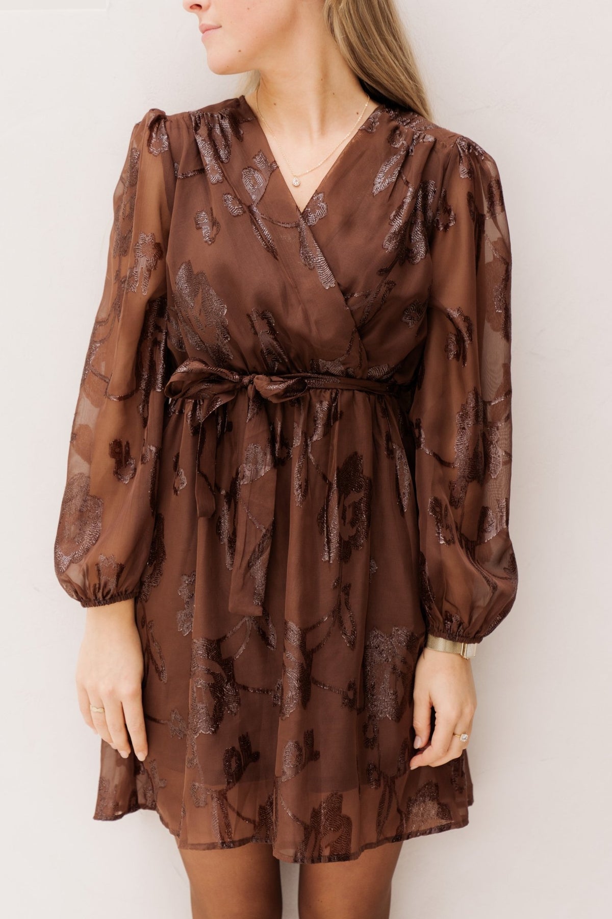 Bregje dress brown - Bij Keesje - Bij Keesje