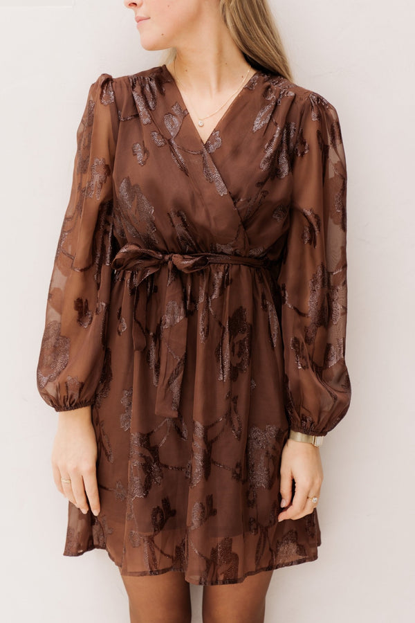 Bregje dress brown - Bij Keesje - Bij Keesje