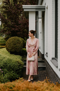 Bretti paisley drop dress evening rose - Bij Keesje - Neo Noir - Jurk