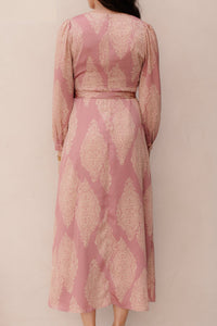 Bretti paisley drop dress evening rose - Bij Keesje - Neo Noir - Jurk