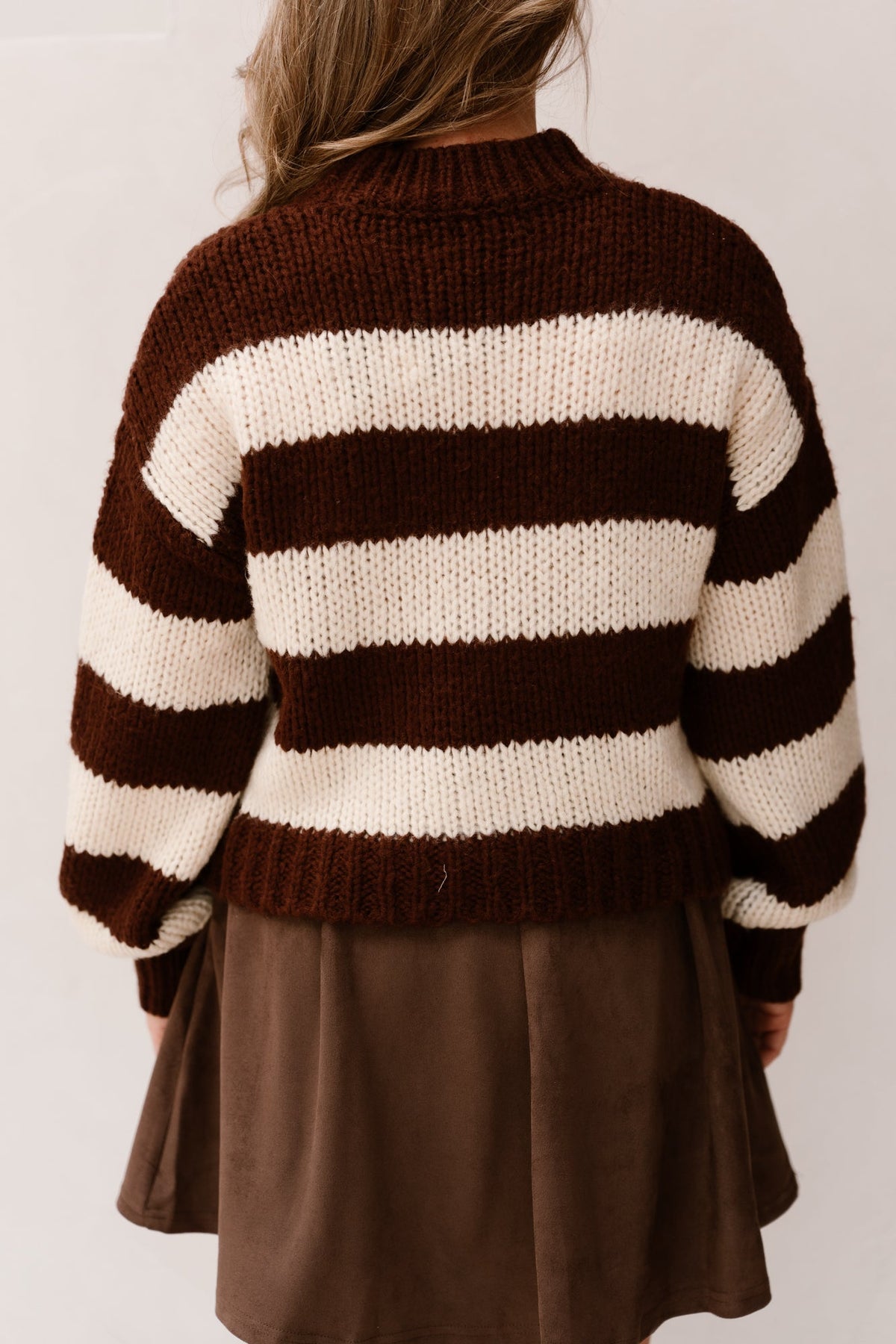 Brianna Knitted Sweater Dark Brown - Bij Keesje - YDENCE - Trui