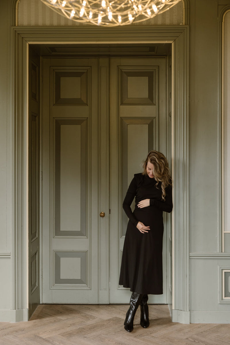 Britt dress detail black - Bij Keesje - Maere