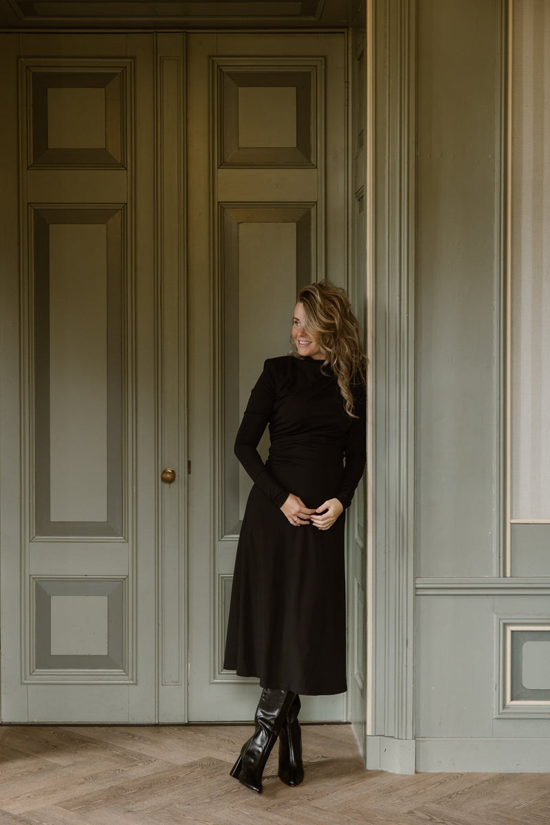 Britt dress detail black - Bij Keesje - Maere
