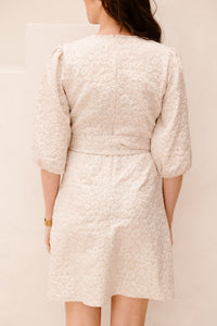 Britt jacquard dress beige - Bij Keesje - Bij Keesje The Label - Jurk