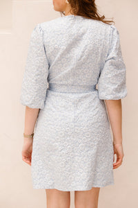 Britt jacquard dress blue - Bij Keesje - Bij Keesje The Label - Jurk