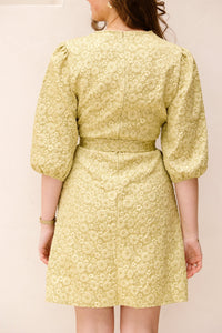 Britt jacquard dress olive - Bij Keesje - Bij Keesje The Label - Jurk