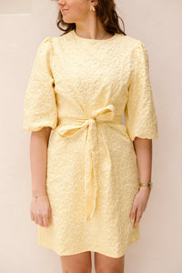 Britt jacquard dress yellow - Bij Keesje - Bij Keesje The Label - Jurk