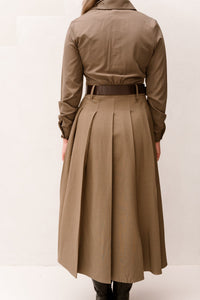 Brittni Western Dress Khaki - Bij Keesje - Bij Keesje - Jurk
