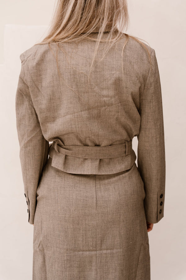 Brooklynn Blazer Light Coffee - Bij Keesje - Bij Keesje - Blazer