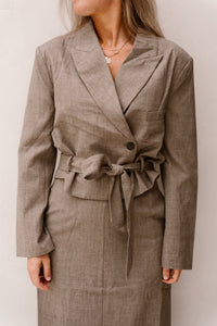 Brooklynn Blazer Light Coffee - Bij Keesje - Bij Keesje - Blazer