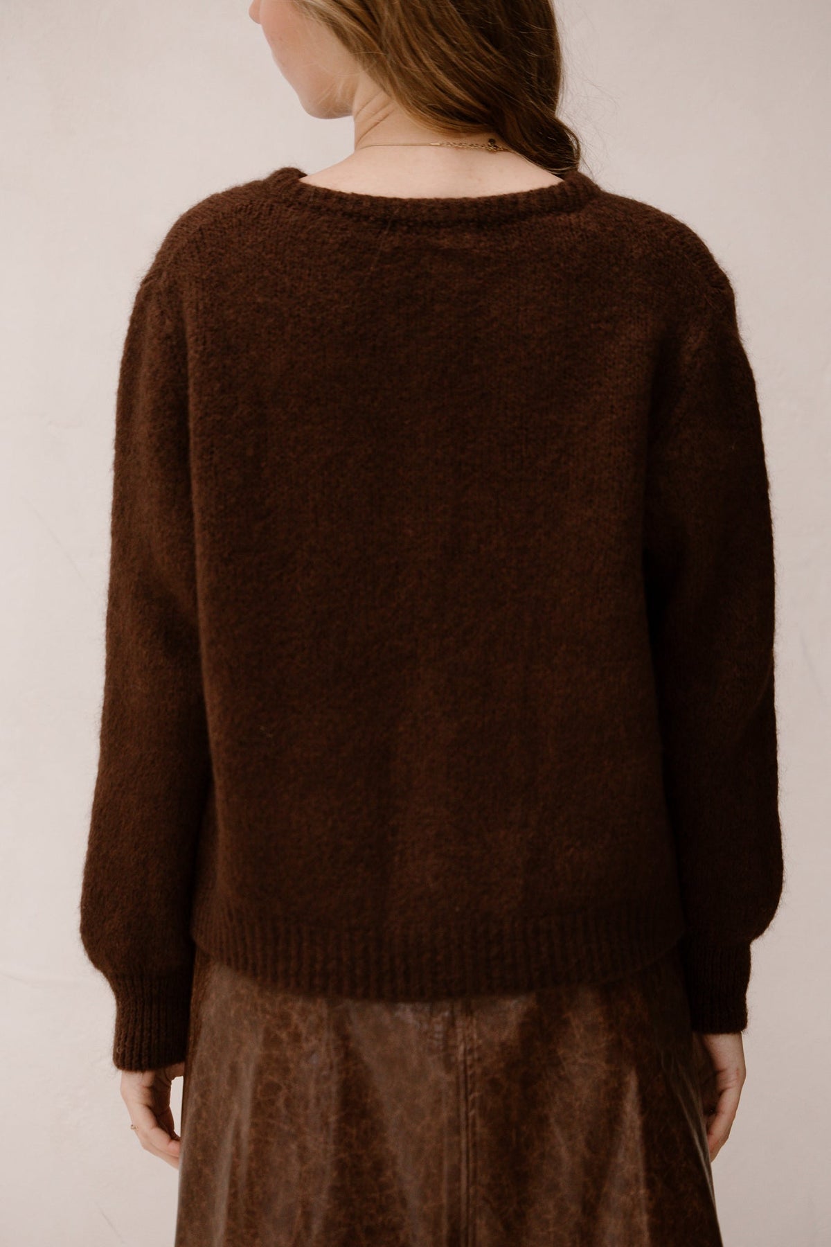 Brown cardigan Amelie - Bij Keesje - Bij Keesje
