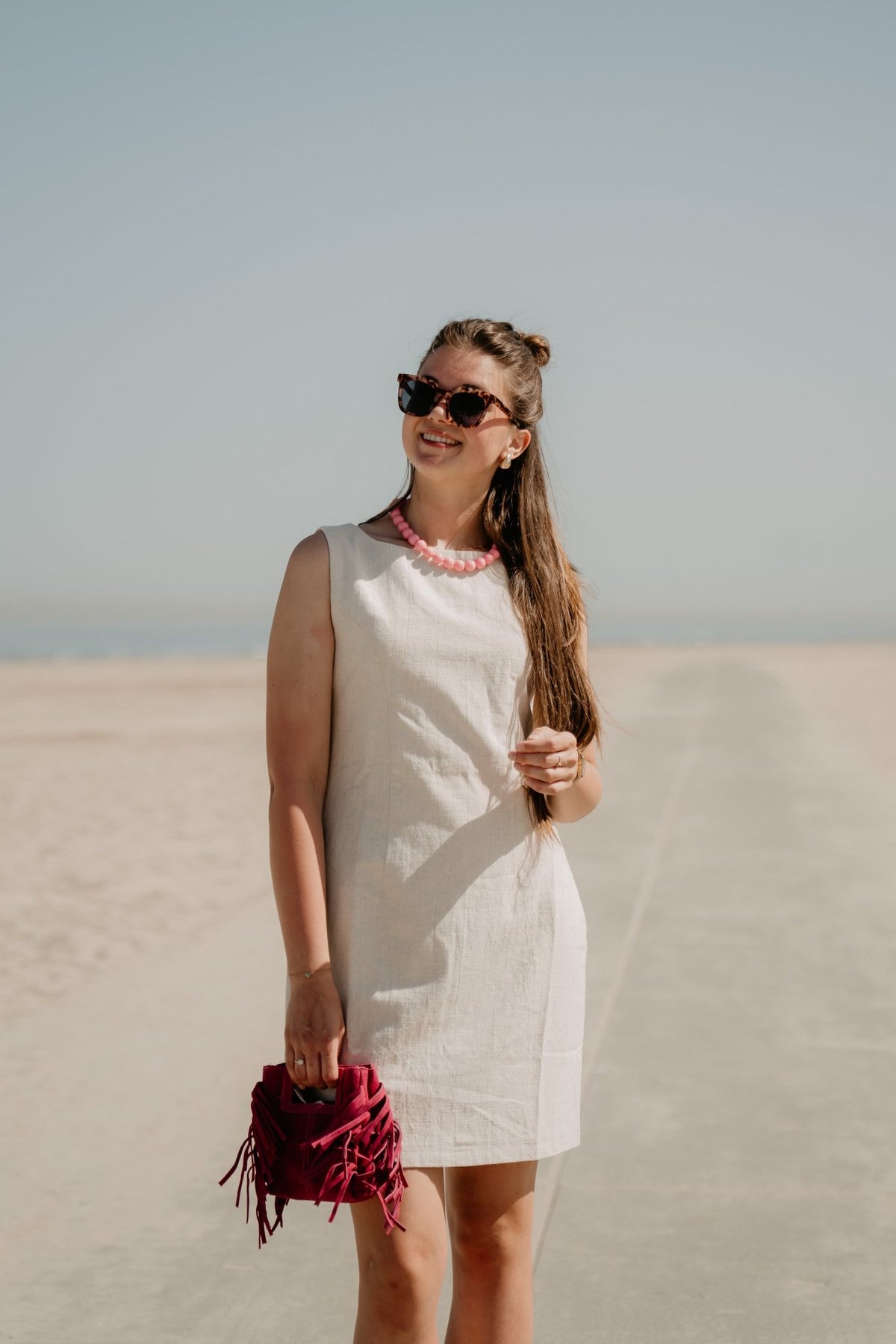 Bruna ramie dress natural - Bij Keesje - Neo Noir - Jurk