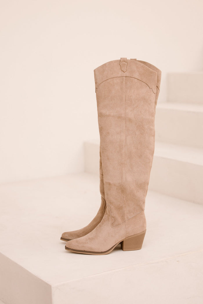 Bulgarije cowboylaarzen khaki - Bij Keesje - Bij Keesje