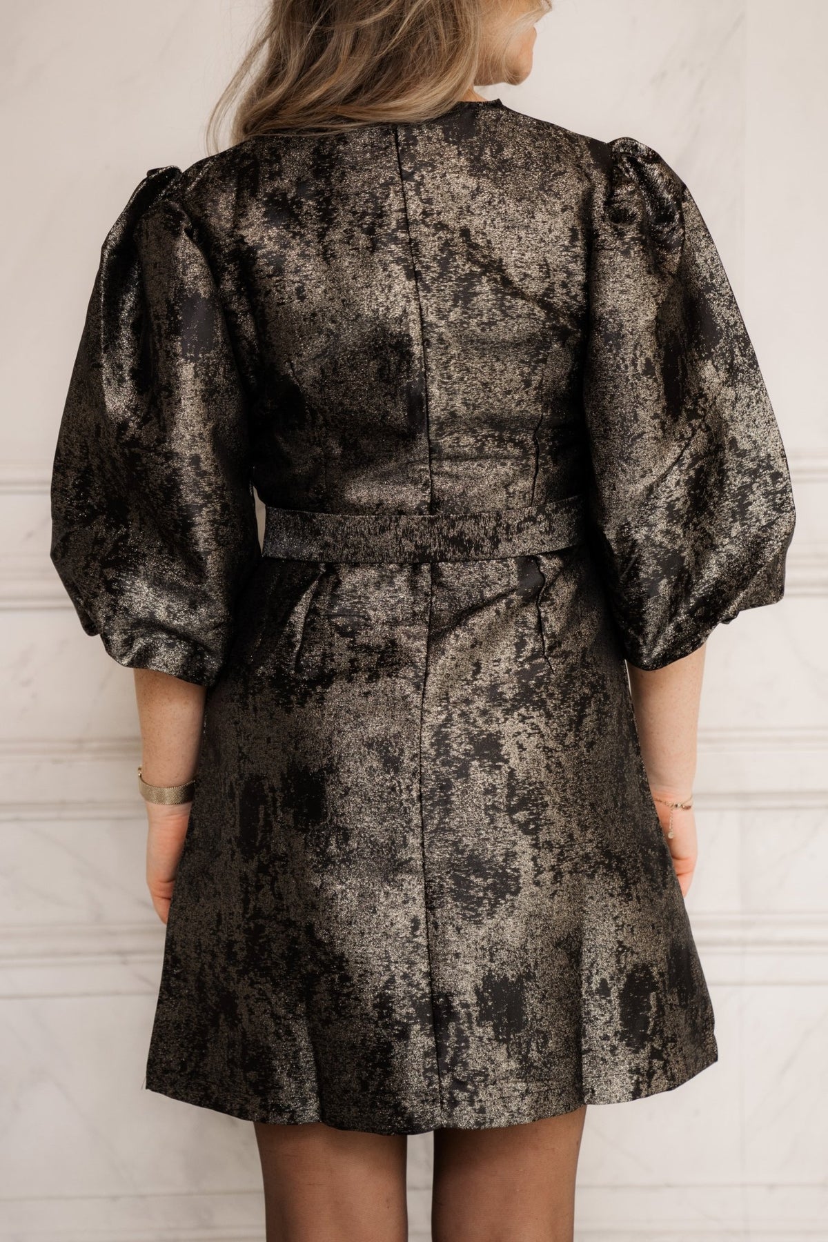 Buna dress black/gold - Bij Keesje - Bij Keesje