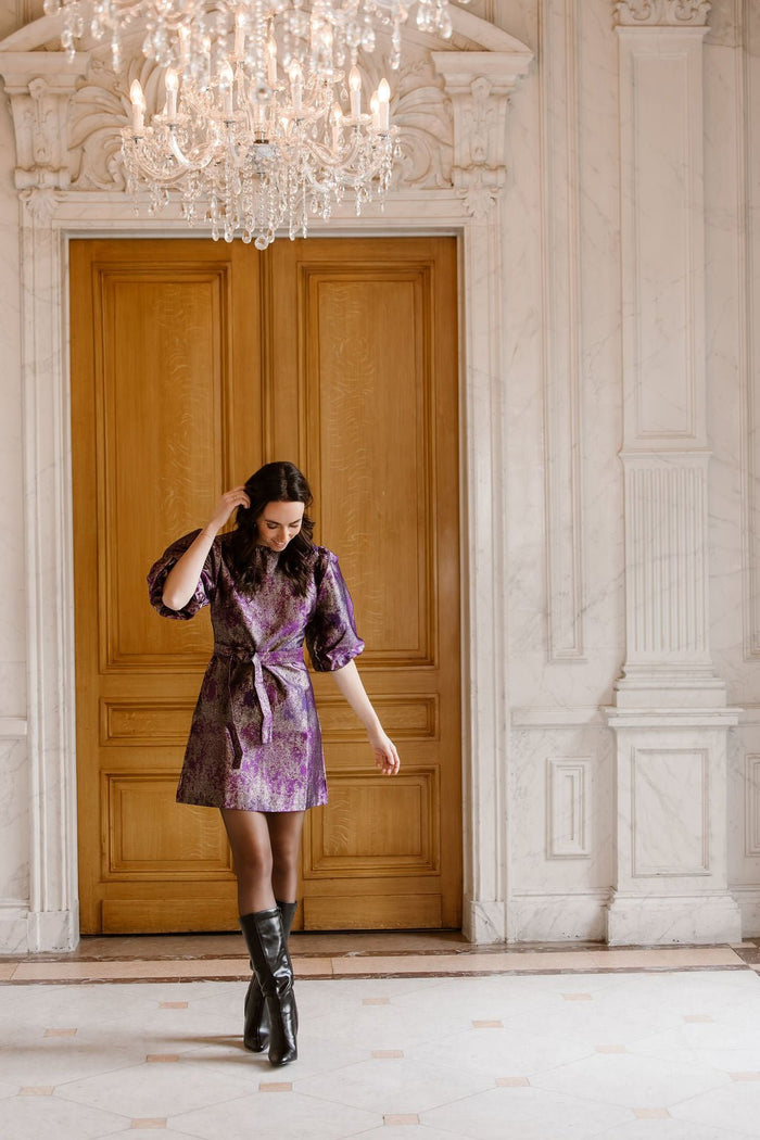 Buna dress purple - Bij Keesje - Bij Keesje