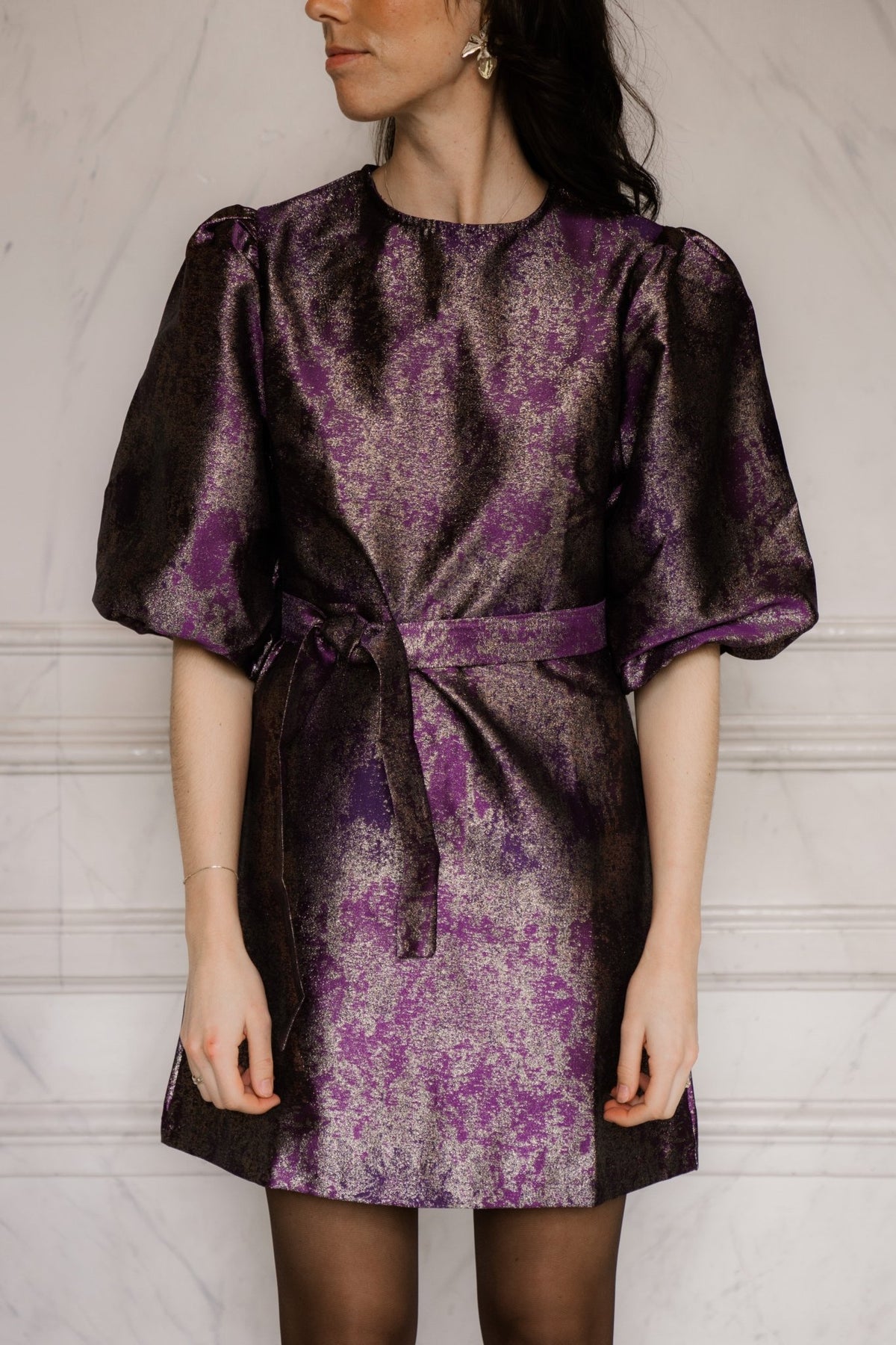 Buna dress purple - Bij Keesje - Bij Keesje