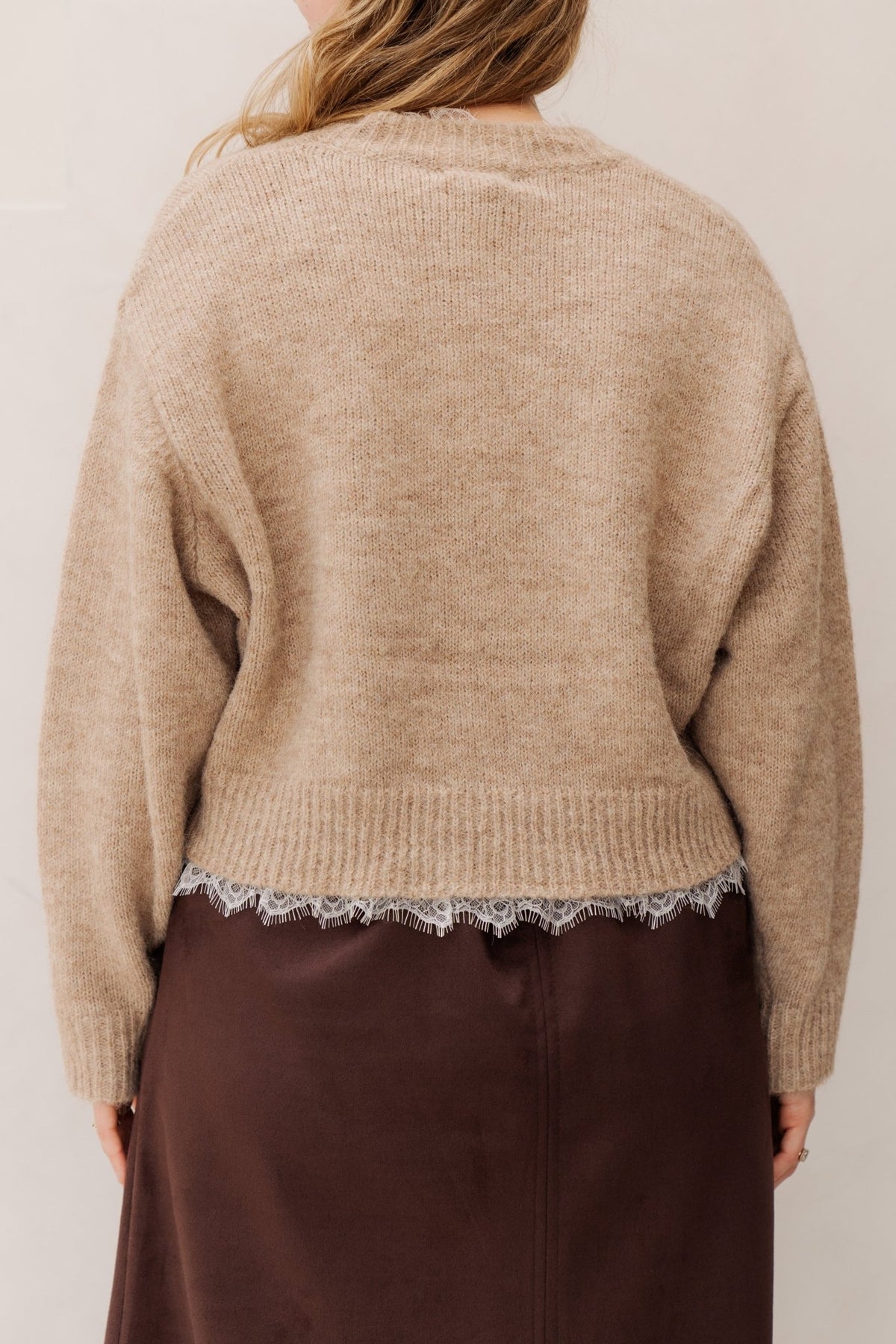 Caia sweater beige - Bij Keesje - Bij Keesje