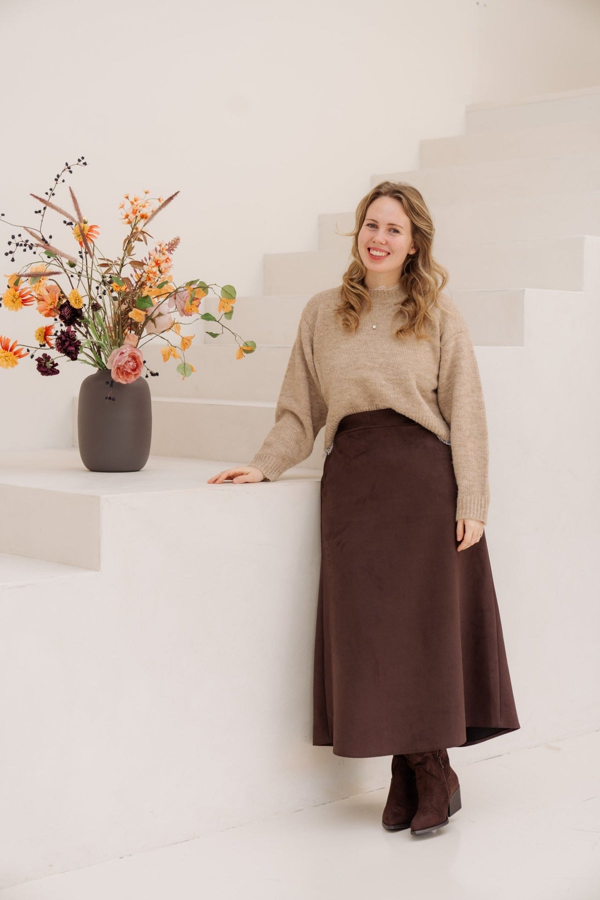 Caia sweater beige - Bij Keesje - Bij Keesje