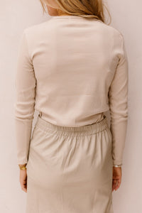 Caith beige basis top - Bij Keesje - Bij Keesje - Top