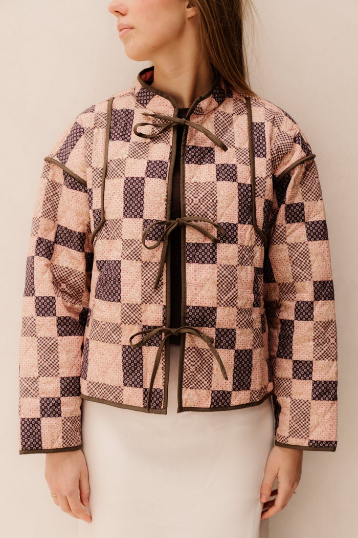 Calah square mix jacket - Bij Keesje - Neo Noir - Jas