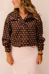 Callisa dot jacket brown