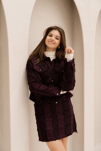Camel Jacket Deep Purple - Bij Keesje - FLURESK