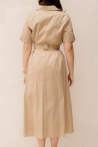 Cammello beige camel dress B117 - Bij Keesje - Rinascimento - Jurk
