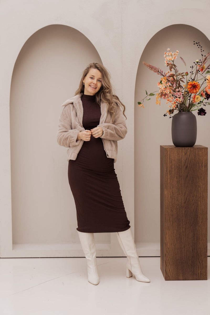 Candice jacket fur beige - Bij Keesje - Bij Keesje