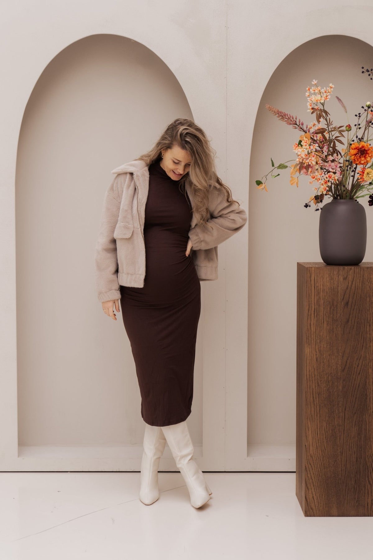 Candice jacket fur beige - Bij Keesje - Bij Keesje