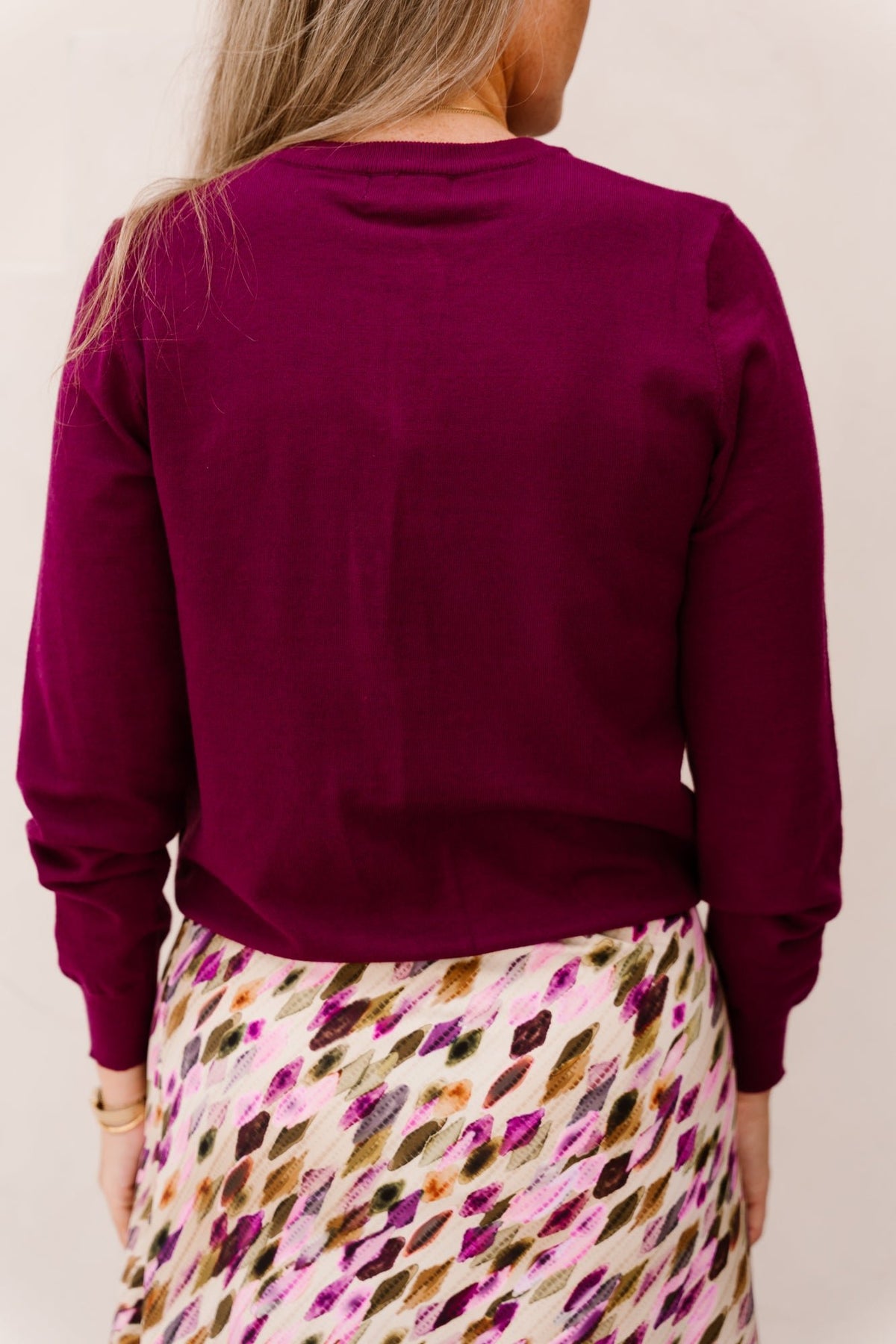 Cardigan magenta - 202903 - Bij Keesje - mi piace - vest