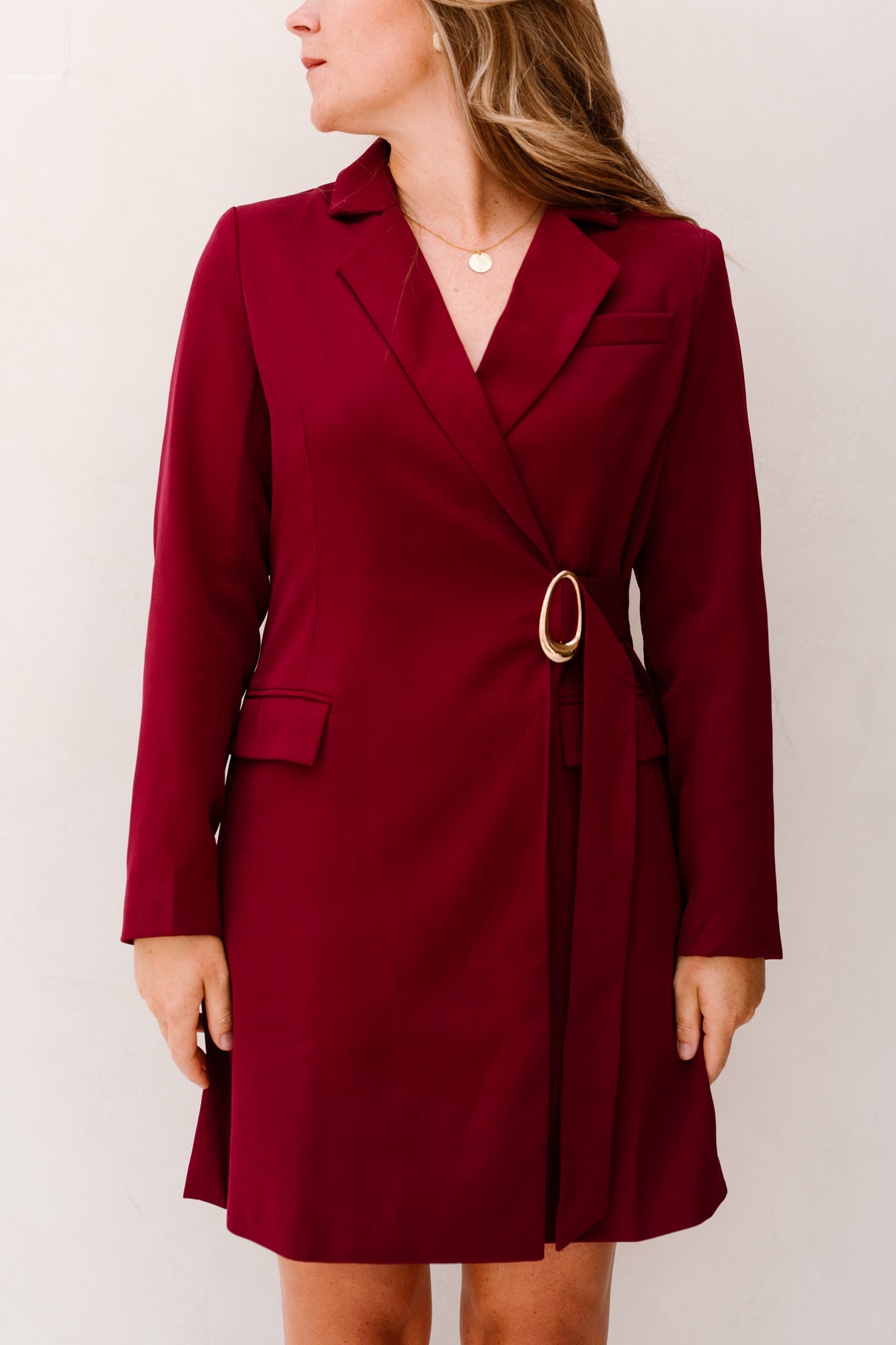 Carmel Dress Burgundy - Bij Keesje - YDENCE - Jurk