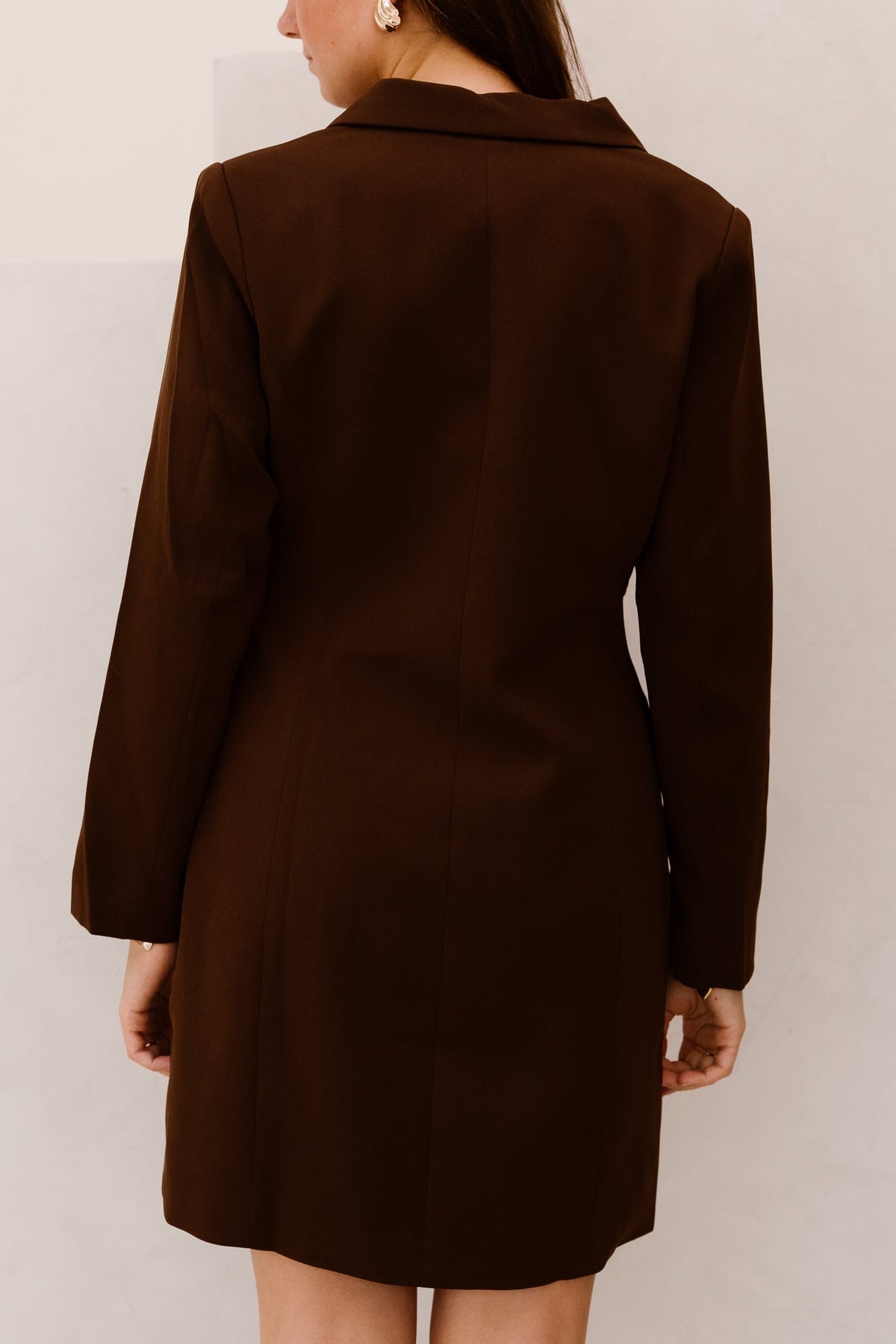 Carmel Dress Dark Brown - Bij Keesje - YDENCE - Jurk
