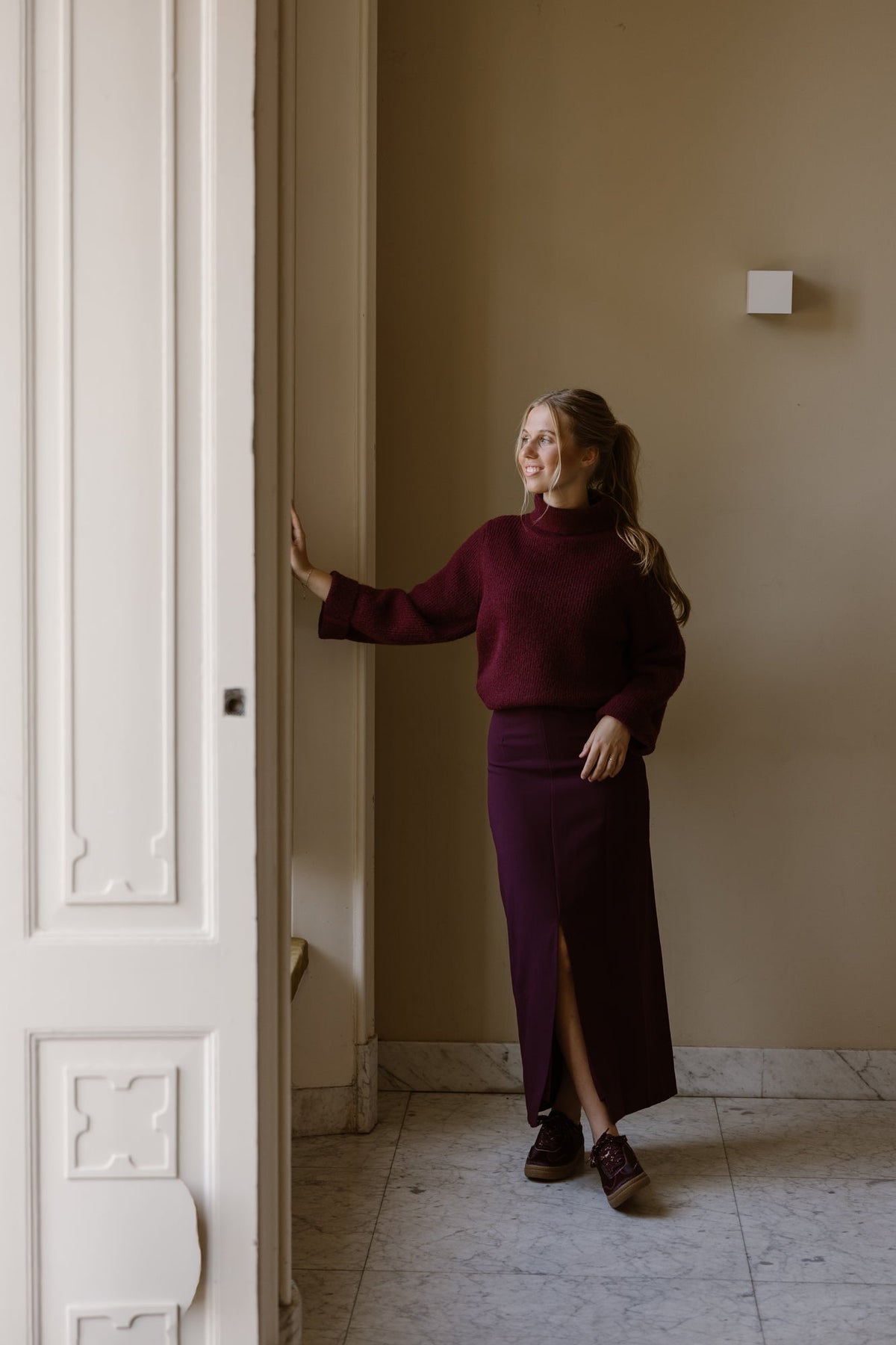 Caro rok wijnrood - Bij Keesje - Bij Keesje The Label