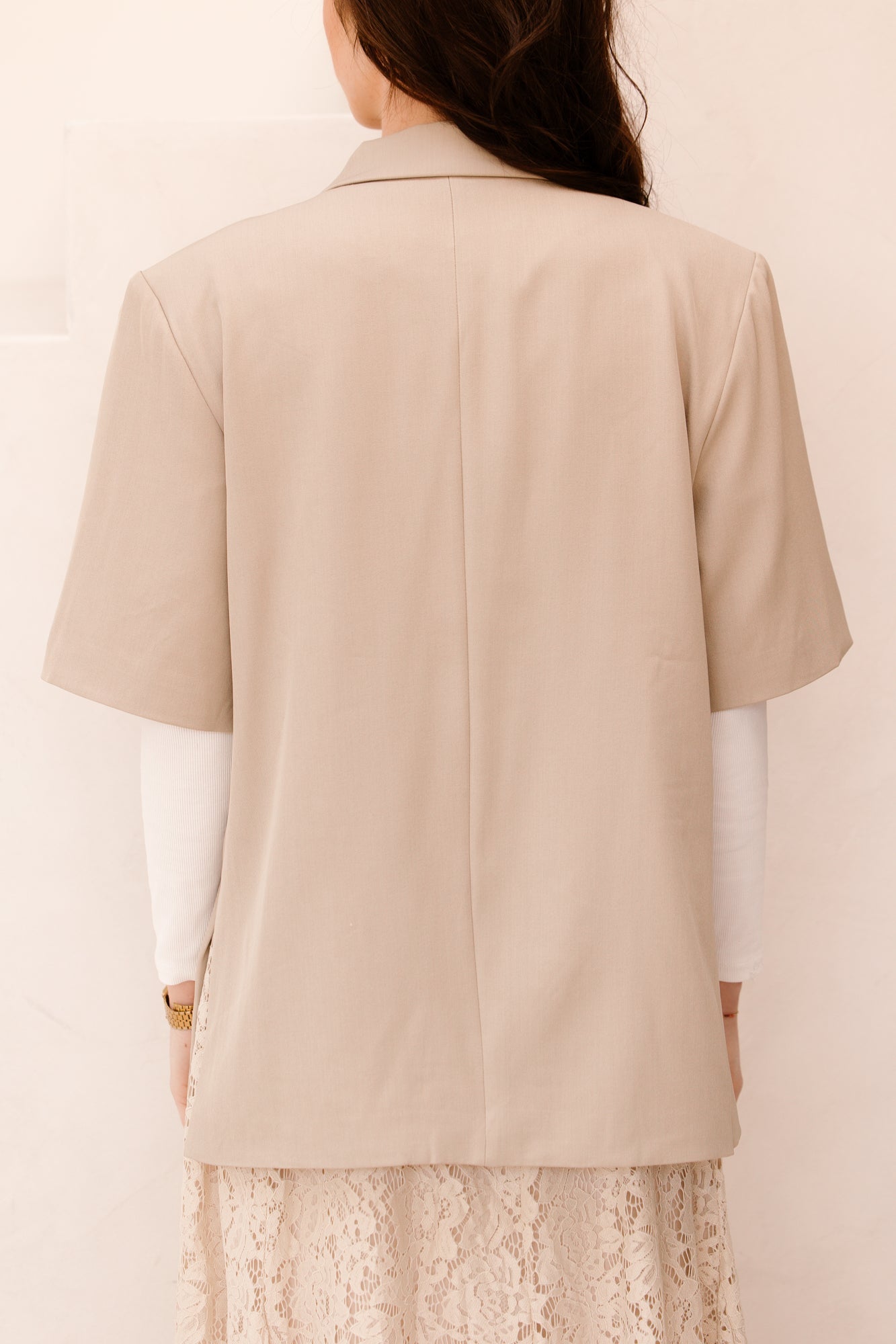 Carofien blazer taupe - Bij Keesje - Bij Keesje