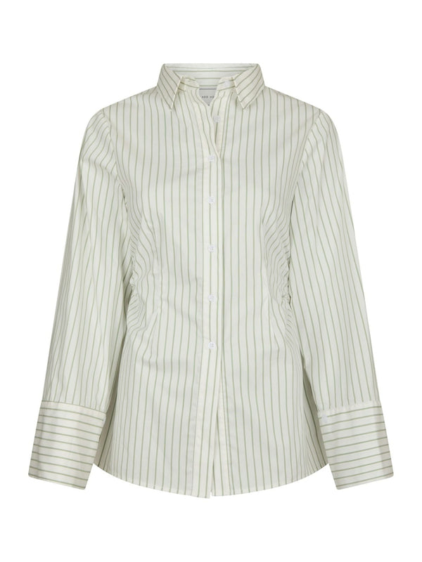 Caroli Stripe Shirt Dusty Green - Bij Keesje - Neo Noir