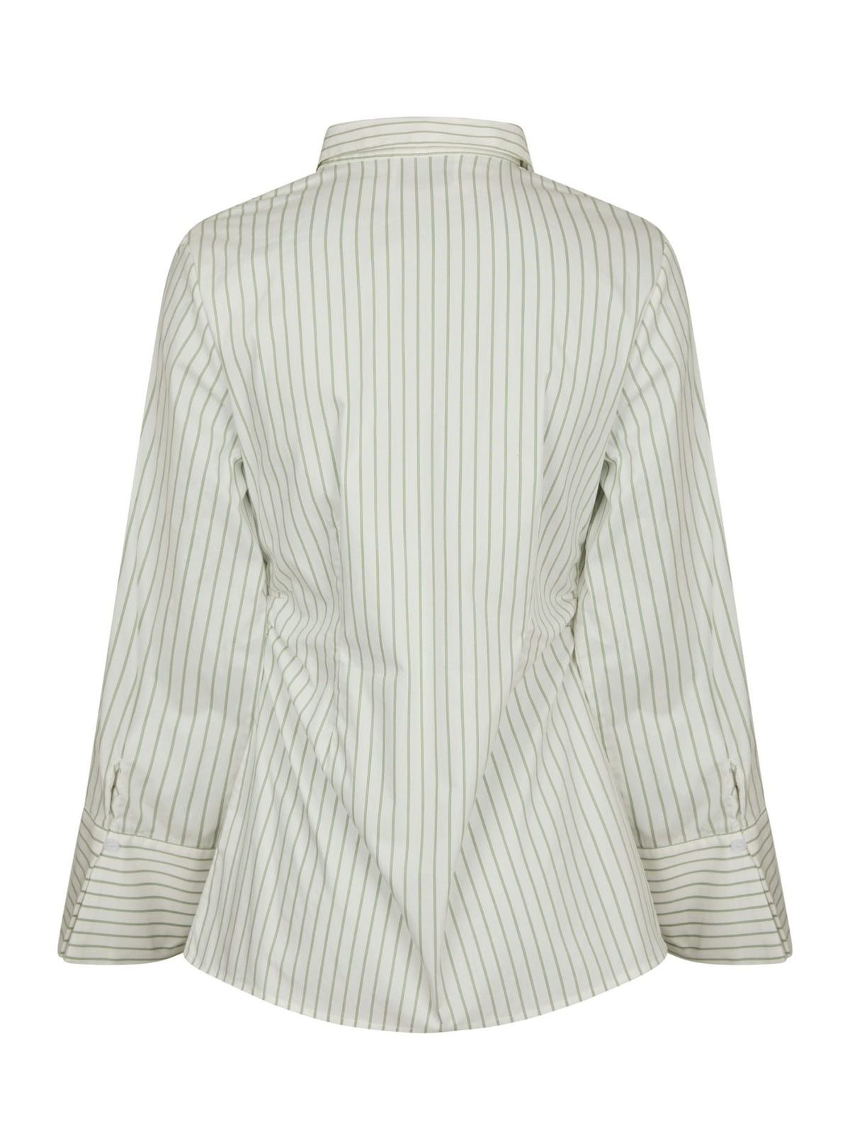 Caroli Stripe Shirt Dusty Green - Bij Keesje - Neo Noir