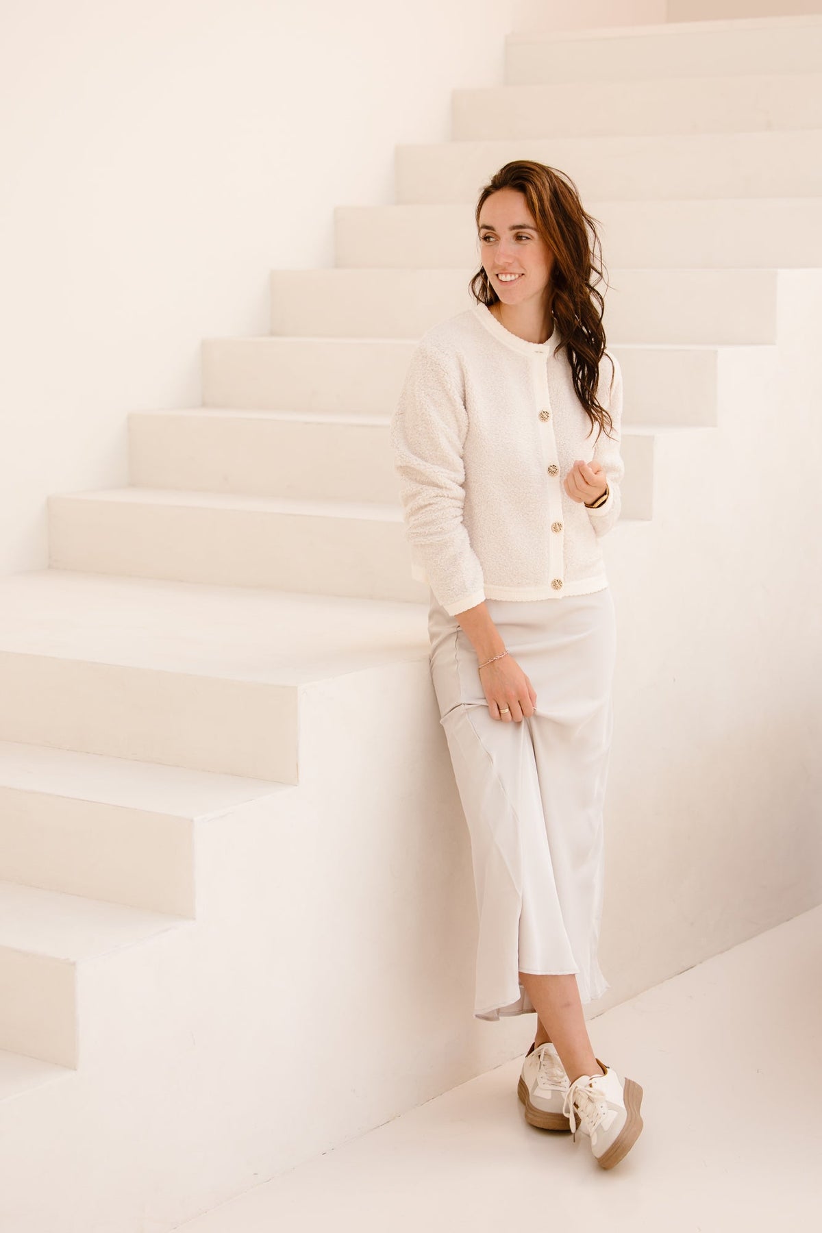 Catharina skirt beige - Bij Keesje - Bij Keesje