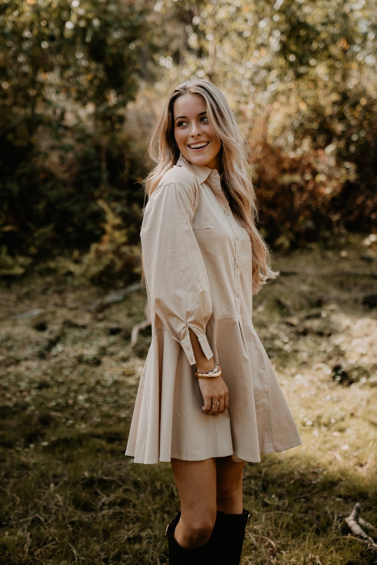 Cato Dress Beige - Bij Keesje - Bij Keesje The Label - Jurk