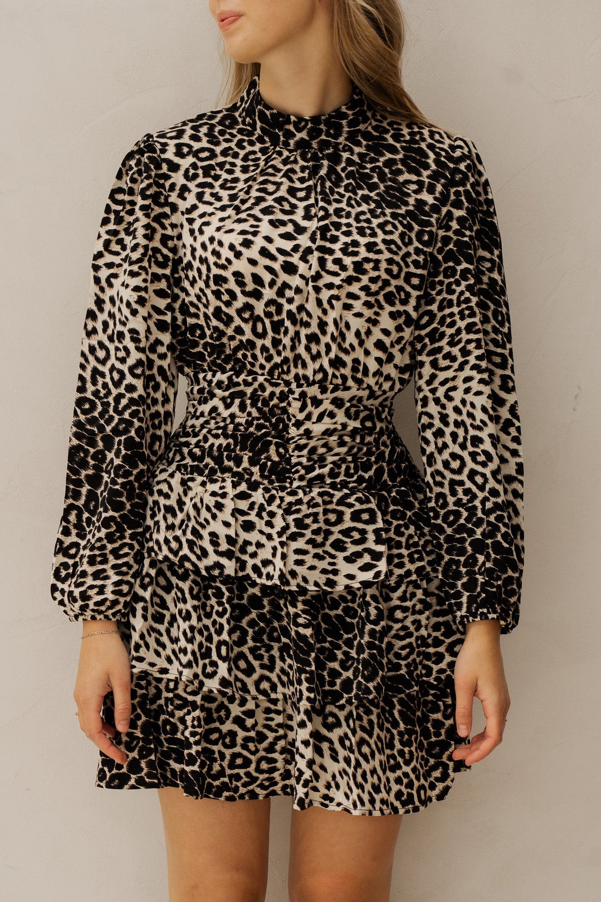 Cato dress short print - Bij Keesje - Neo Noir