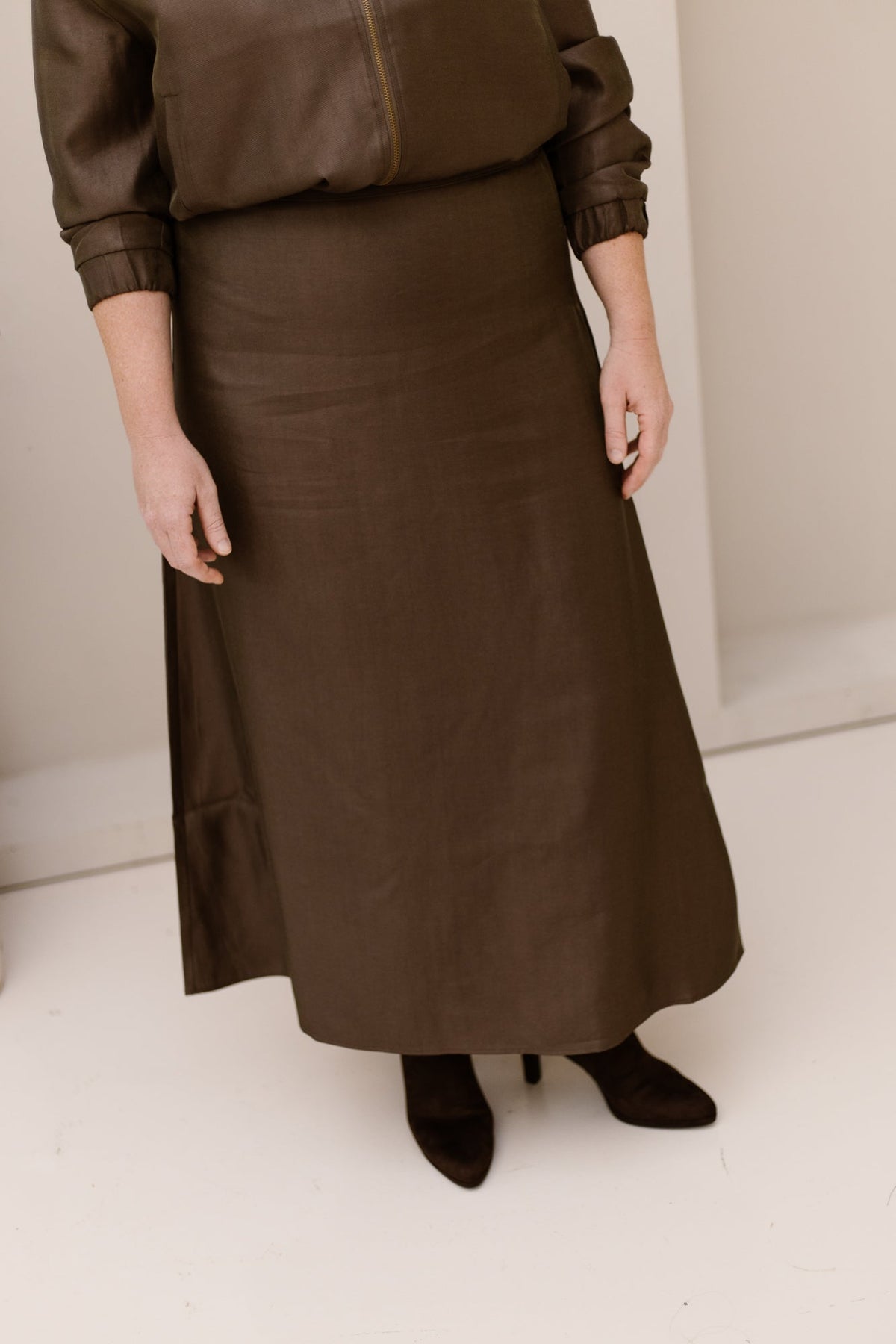 Catriona Skirt Dark Earth - Bij Keesje - G-maxx - Rok