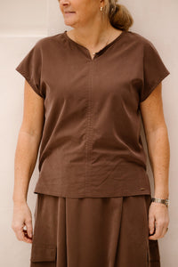 Celia Top Brown - Bij Keesje - Kimara - Top