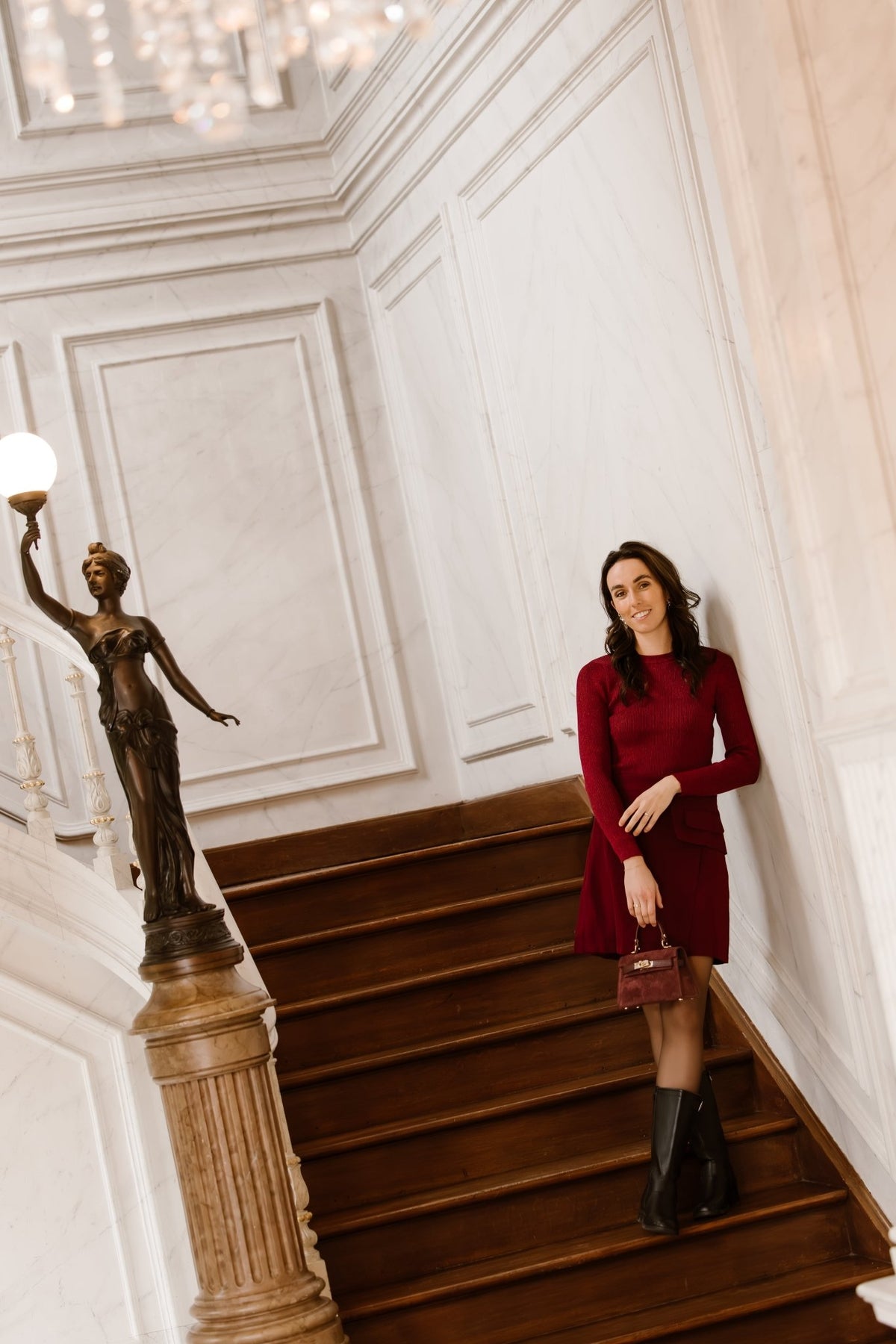 Celine deep bordeaux skirt - Bij Keesje - Bij Keesje