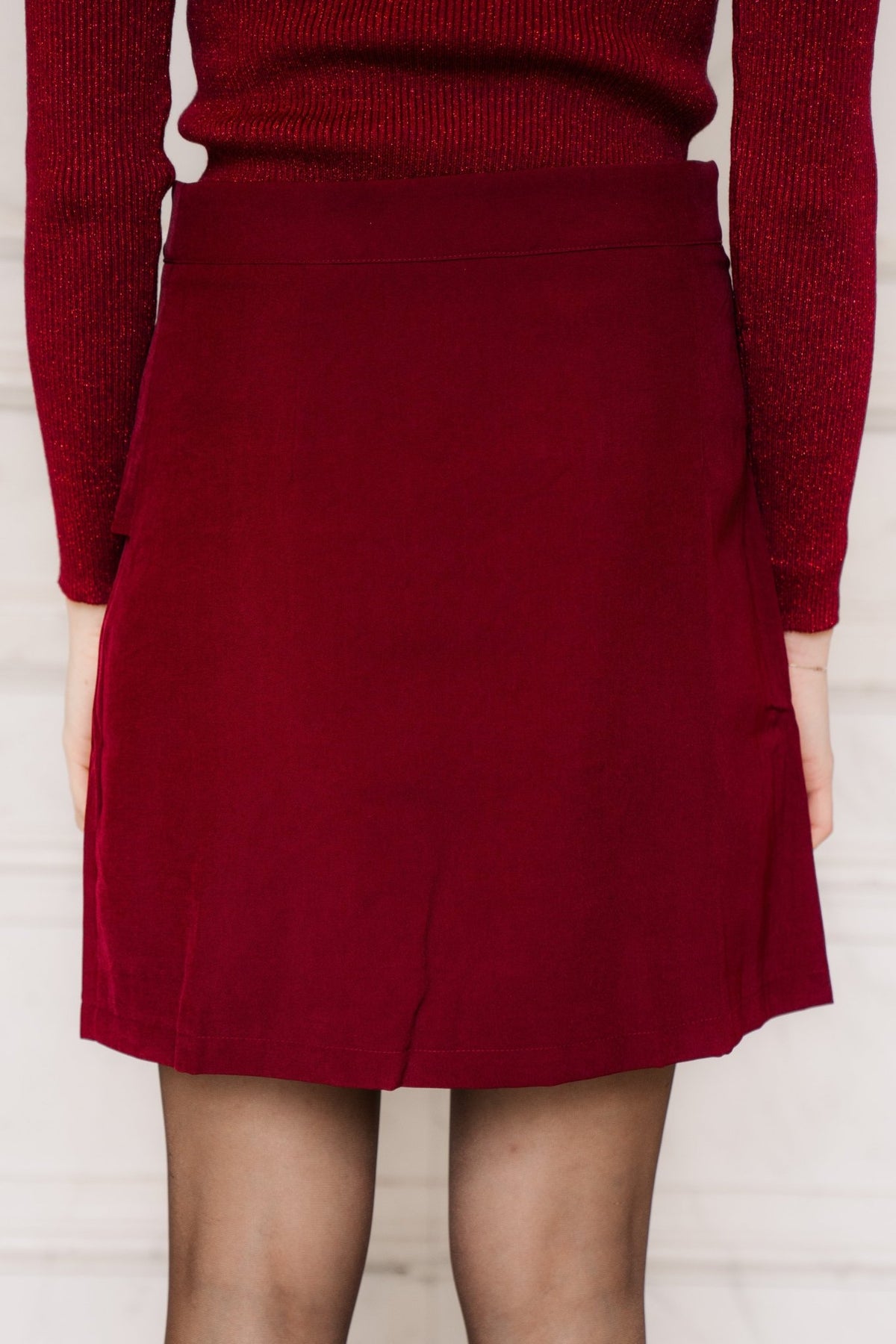 Celine deep bordeaux skirt - Bij Keesje - Bij Keesje