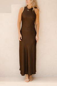 Celinie Heavy Sateen Dress - Bij Keesje - Neo Noir