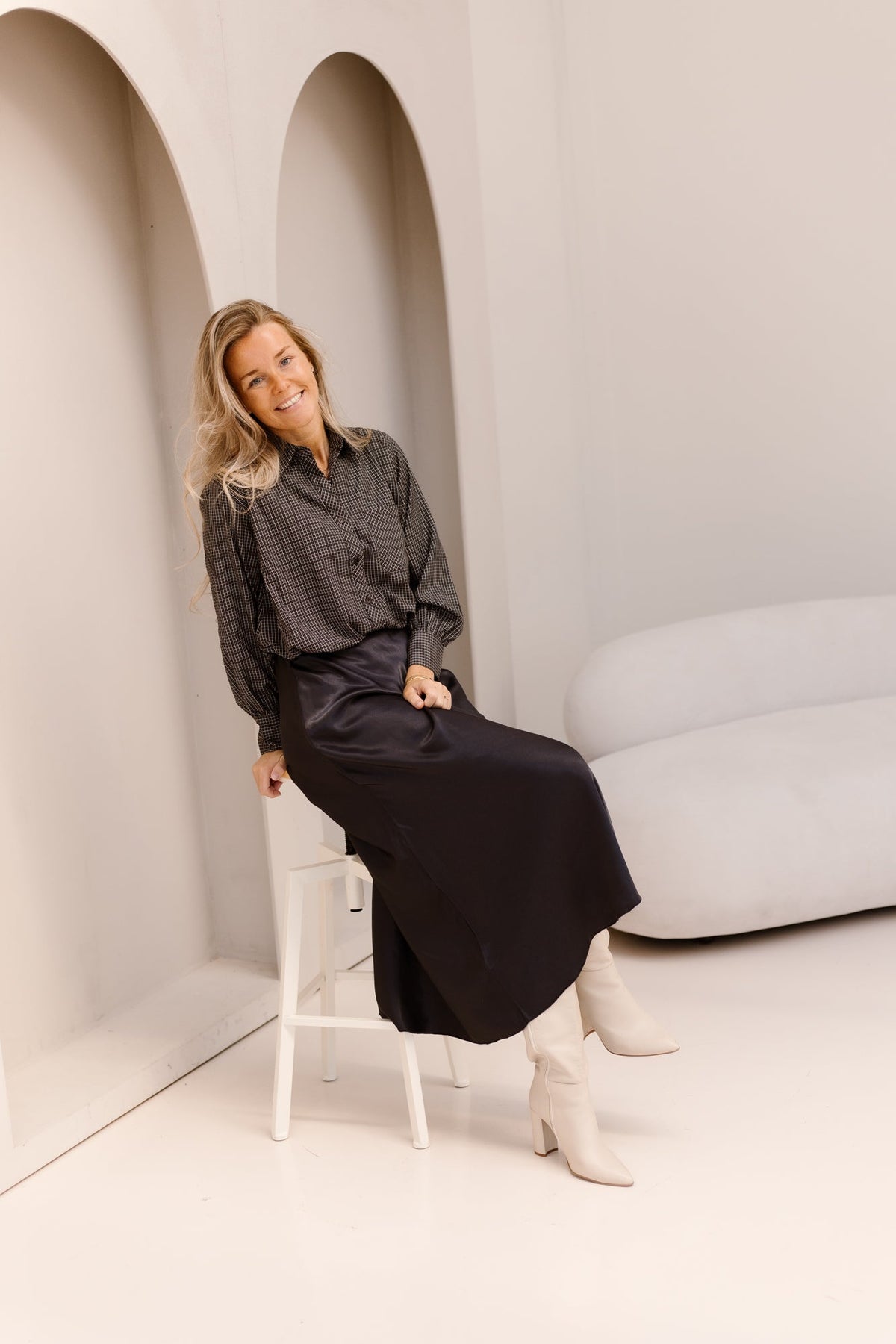 Check blouse - Bij Keesje - Bij Keesje - Blouse