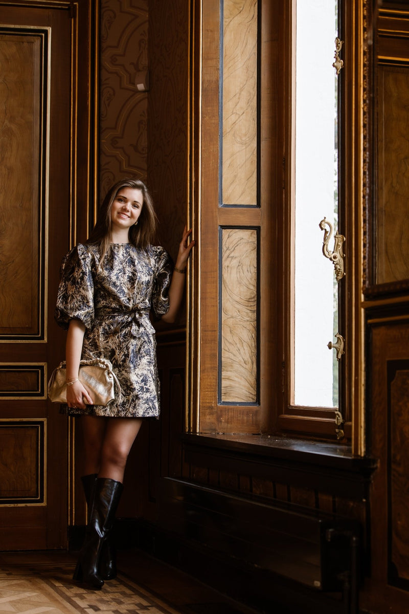 Chloe dress gold - Bij Keesje - Bij Keesje