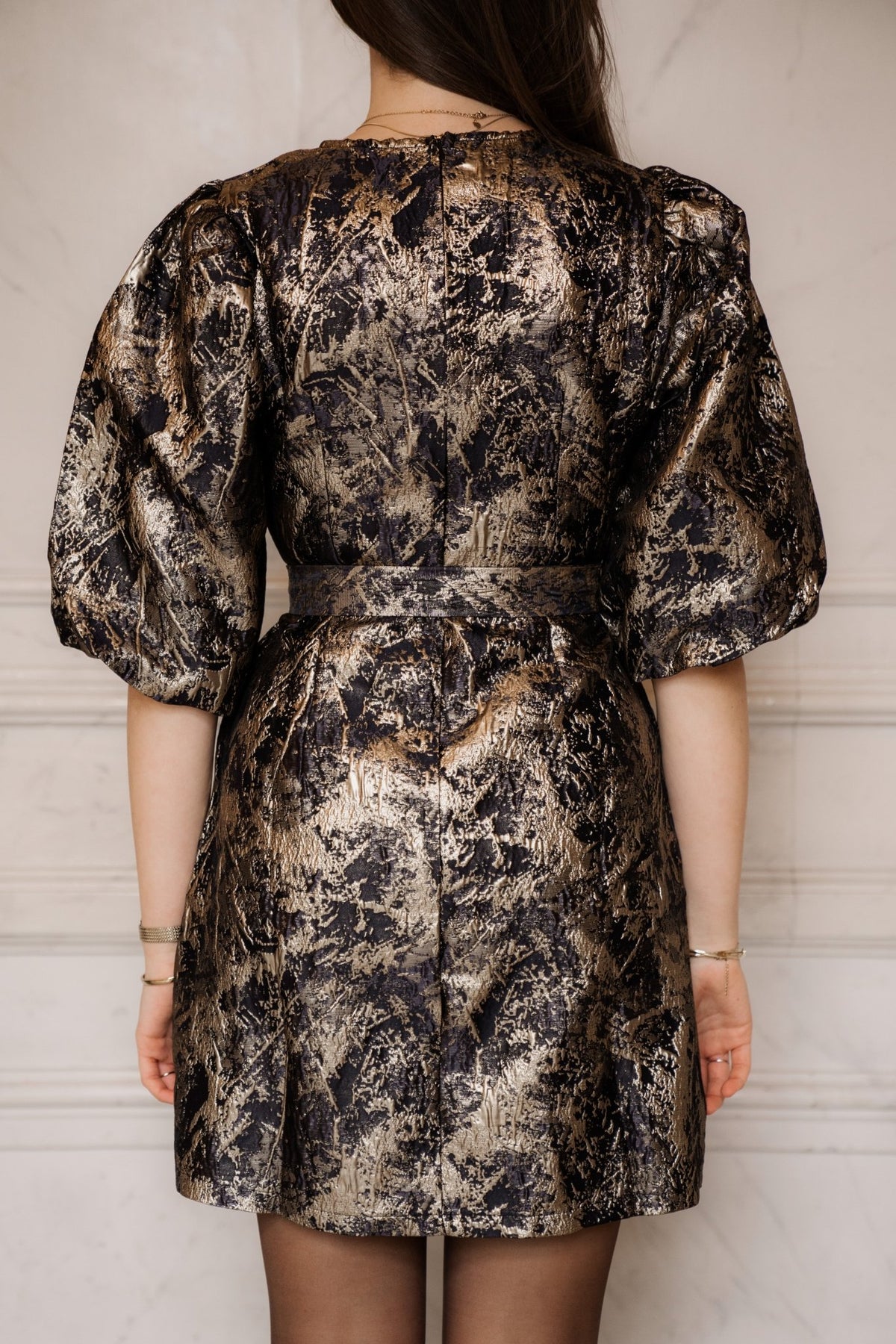 Chloe dress gold - Bij Keesje - Bij Keesje