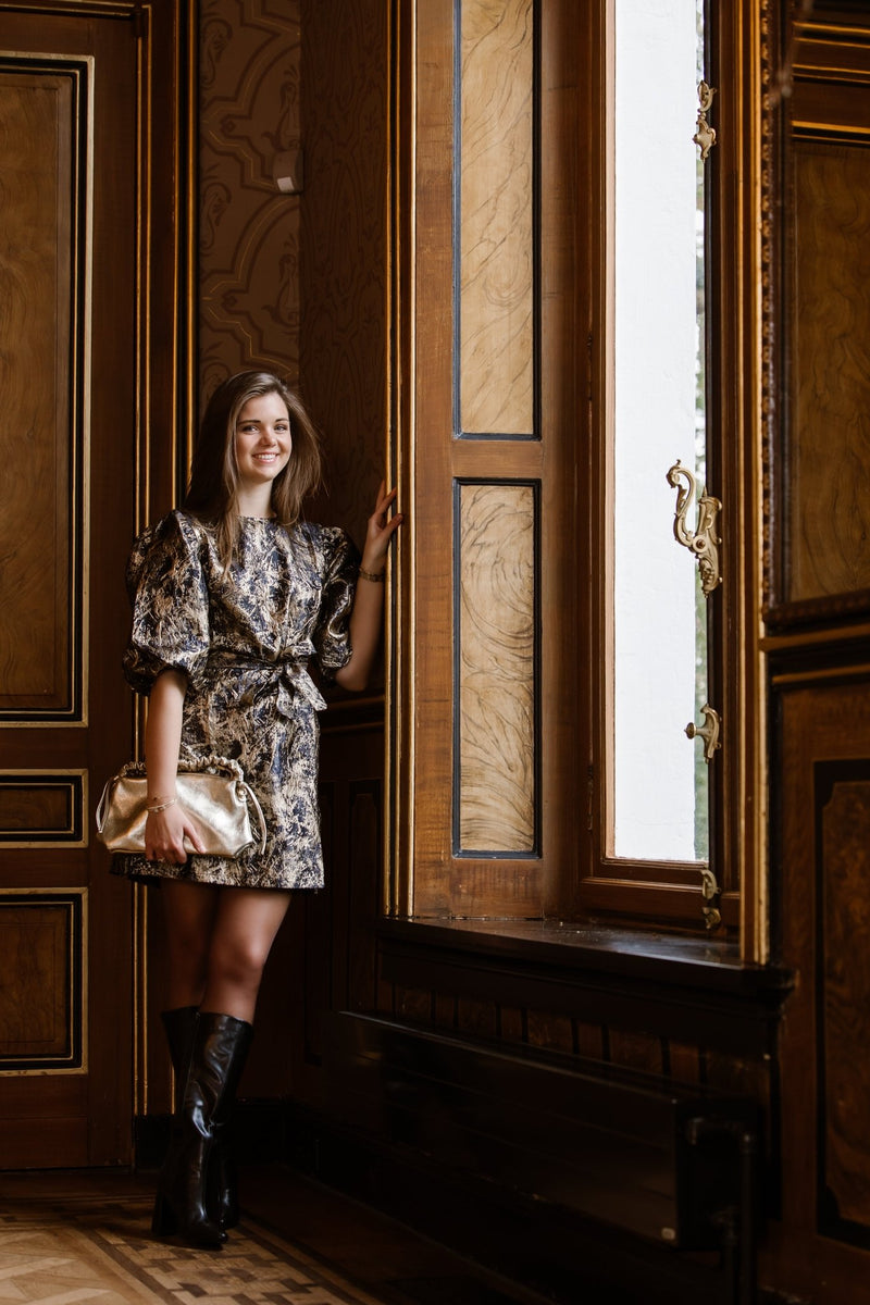 Chloe dress gold - Bij Keesje - Bij Keesje