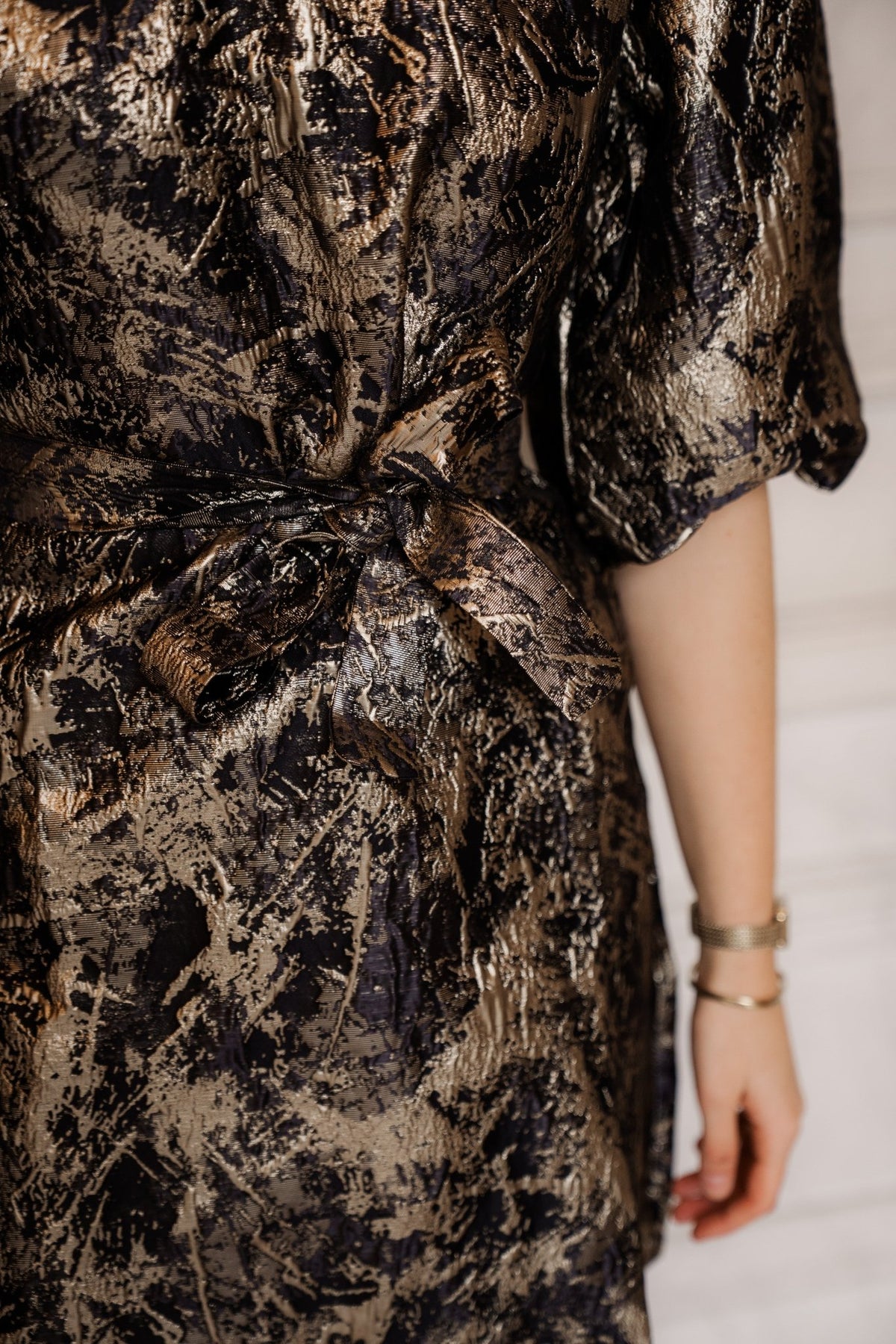 Chloe dress gold - Bij Keesje - Bij Keesje