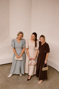 Chloe long dress beige - Bij Keesje - Maere - Jurk
